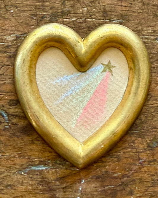 Starburst in Victorian Brass Heart