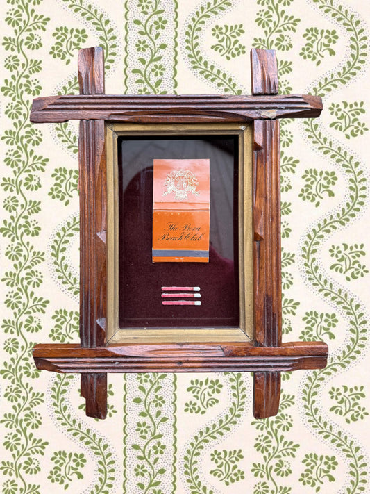 Vintage Boca Beach Club Matchbook in Antique Oxford Frame