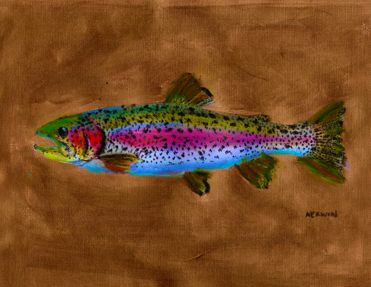 11" x 14" Rainbow Trout Print